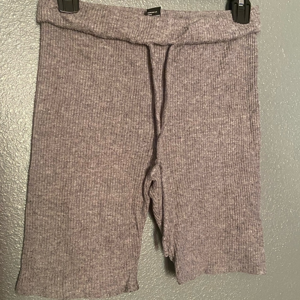 Grey Ribbed Forever 21 Shorts